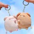 A Pair Of Piggy Plush Pendant Magnetic Suction Cute Doll Couple Key Chain Bag Decoration Valentine's Day Gift (7*9cm)