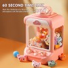 Children's Claw Machine Small Household Mini Clip Doll Machine Coin-operated Cool Mini Vending Machine Candy Boys And Girls Stall Toys (10 Dolls+10 Eggs)